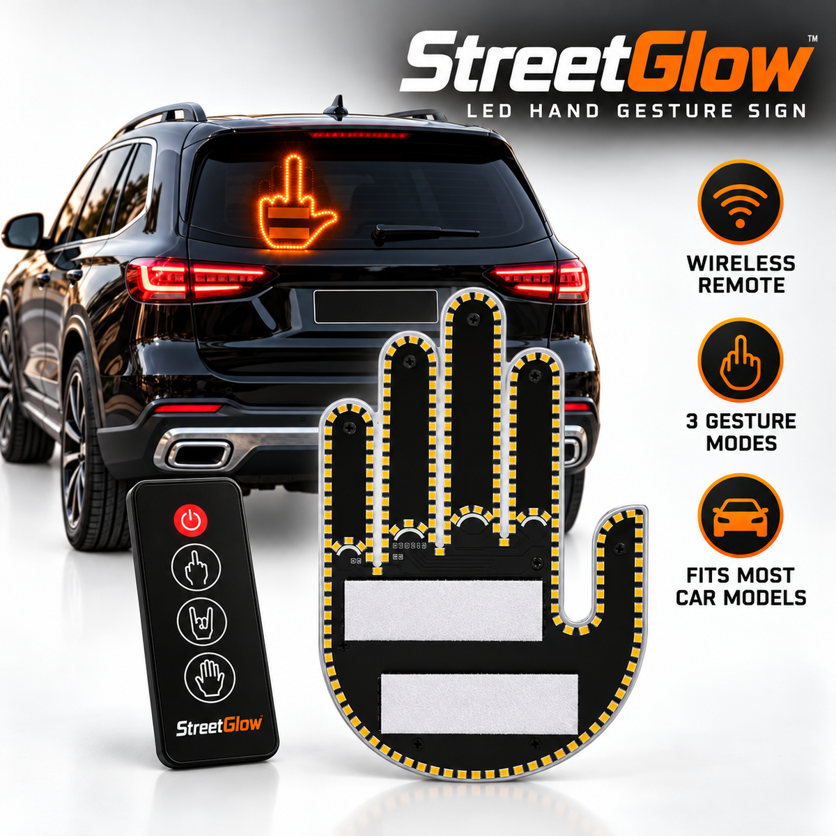 StreetGlow™ LED Hand Sign
